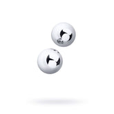 Silver Metal 2 Piece Vaginal Balls 3 Centimeters Default Title EGGS